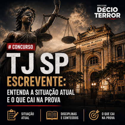 Concurso TJ SP Escrevente: entenda a situação atual e o que cai na prova