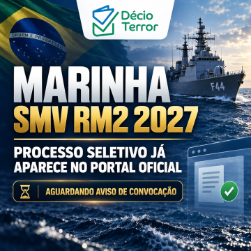 Marinha SMV RM2 2027: processo seletivo já aparece no portal oficial