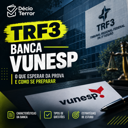 Concurso TRF3 2026: Vunesp é a banca do novo edital, com salários de até R$ 16 mil